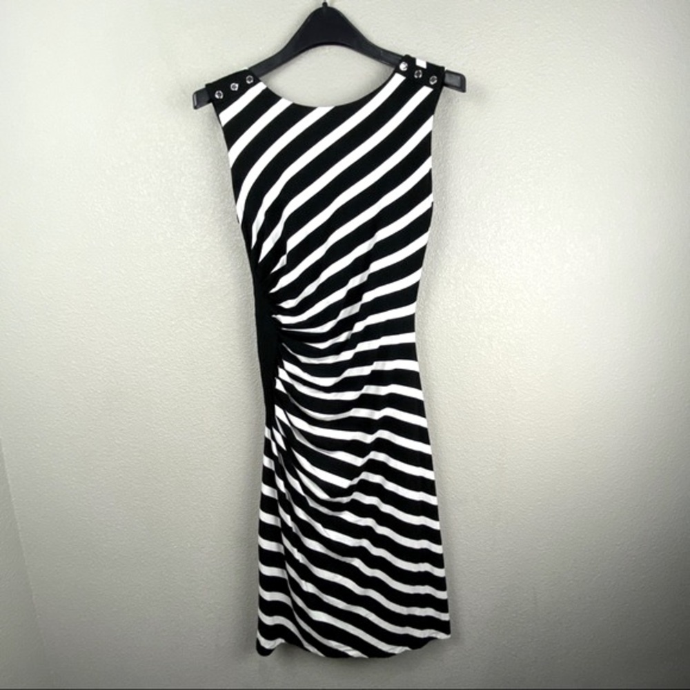 White House Black Market striped sleeveless dress